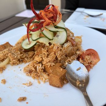 Golden Triangle Cuisine - Herbal fried rice was so delicious and you can replace the meat with tofu. Very good - Asian Fusion Near Me - Los Gatos, California