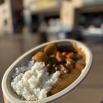 Curry House Coco Ichibanya - Vegetable Curry served with steamed rice - Japanese Curry Near Me - San Diego, California
