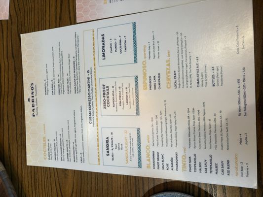 Menu photo 8 Padrino's Cuban Restaurant Plantation, FL