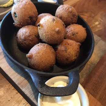 Yardbird - Hush puppies. I thought there would be jalapeños in it, but it was just corn bread with a really good sauce. - Southern Near Me - Los Angeles, California