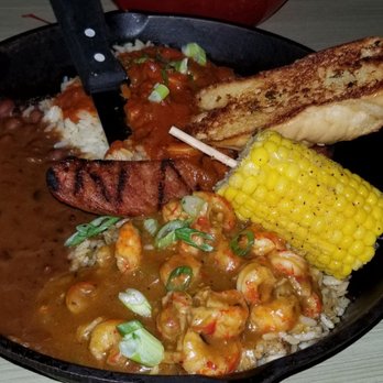 Razzoo's Cajun Cafe - Cajun combo skillet - Seafood Near Me - Pasadena, Texas Razzoo's Cajun Cafe - Cajun combo skillet - Seafood Near Me - Pasadena, Texas