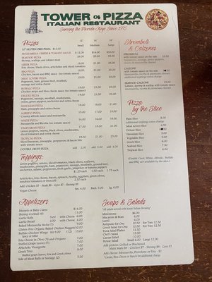 Menu photo 2 Tower Of Pizza Key Largo, FL Menu photo 2 Tower Of Pizza Key Largo, FL