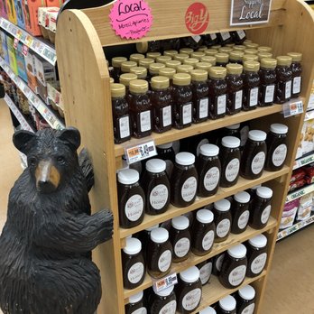 Big Y - a bear and jars of honey - Grocery Near Me - Mansfield Center, Connecticut