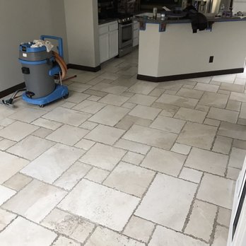 Set In Stone Restoration - Before pic shows how nasty the stone and tile were - Flooring Near Me - San Diego, California