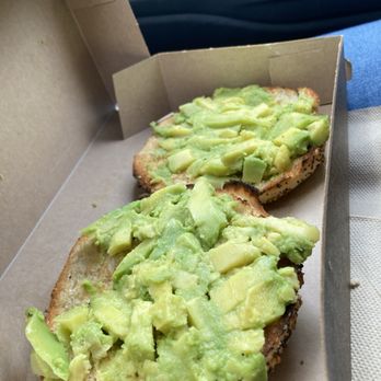 Einstein Bros. Bagels - Avocado Toast on an Everything Bagel - Bagels Near Me - Portland, Oregon