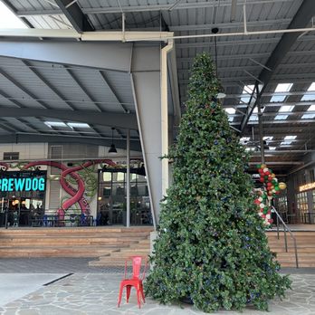 Krog Street Market - Brewdog Brewery exterior and Christmas tree - Public Markets Near Me - Atlanta, Georgia Krog Street Market - Brewdog Brewery exterior and Christmas tree - Public Markets Near Me - Atlanta, Georgia