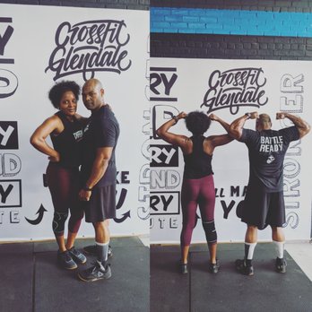 CrossFit Glendale - Putting in work and then taking time to pose with my Partner - Interval Training Gyms Near Me - Glendale, New York