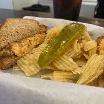 Farm Luck - Pimento cheese sandwich - Ice Cream & Frozen Yogurt Near Me - Waxahachie, Texas Farm Luck - Pimento cheese sandwich - Ice Cream & Frozen Yogurt Near Me - Waxahachie, Texas