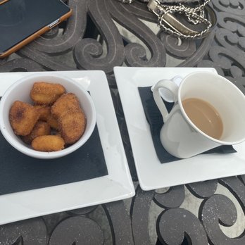 The Harbor Restaurant - a cup of coffee and a plate of fried donuts - Steakhouses Near Me - Corsicana, Texas The Harbor Restaurant - a cup of coffee and a plate of fried donuts - Steakhouses Near Me - Corsicana, Texas