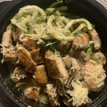 Noodles and Company - Zucchini Pesto with Grilled Chicken + shrimp - Salad Near Me - Cary, North Carolina Noodles and Company - Zucchini Pesto with Grilled Chicken + shrimp - Salad Near Me - Cary, North Carolina