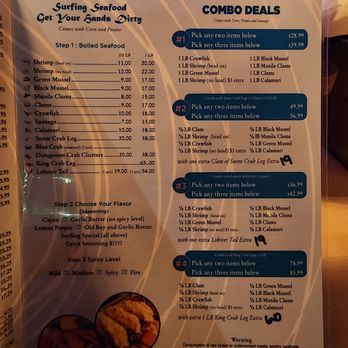 Surfing Crab - Menu - Seafood Near Me - Escondido, California Surfing Crab - Menu - Seafood Near Me - Escondido, California