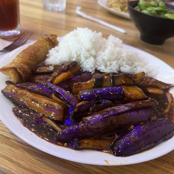 Hou Wei - Eggplant with garlic sauce lunch special - Chinese Near Me - Houston, Texas Hou Wei - Eggplant with garlic sauce lunch special - Chinese Near Me - Houston, Texas