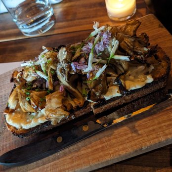 Prairie Fire - Mushroom toast - Pizza Near Me - Brookline, Massachusetts