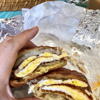 Route 100 Market - Breakfast Croissant - eggs, american, potatoes, avocado and bacon. Should have ordered two of these. - Gas Stations Near Me - Somers, New York Route 100 Market - Breakfast Croissant - eggs, american, potatoes, avocado and bacon. Should have ordered two of these. - Gas Stations Near Me - Somers, New York