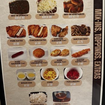 Tokyo Katsu Curry - Menu - Japanese Curry Near Me - Costa Mesa, California