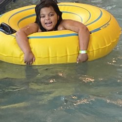 Salvation Army Kroc center  - My daughter on Lazy River, you get the yellow tube and go in a lap propelled by a slight current I believe