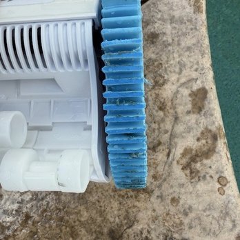 Valley Pool Service - Sticky residue buildup on pool sweeper wheels/tires. - Pool Cleaners Near Me - Fresno, California Valley Pool Service - Sticky residue buildup on pool sweeper wheels/tires. - Pool Cleaners Near Me - Fresno, California