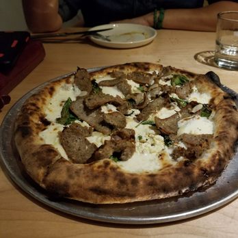 Anello - Bianca pizza with added Italian sausage - Pizza Near Me - Tucson, Arizona