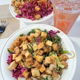 Tofu bowls, Omija Tea/Hibiscus Lemonade Drink. March 2024. Tofu bowls, Omija Tea/Hibiscus Lemonade Drink. March 2024.