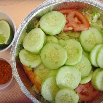 Fridas Mexican Restaurant - Mexican Cucumber Salad, with Chili Powder & Lime Wedges on the side. - Mexican Near Me - Richmond, Virginia Fridas Mexican Restaurant - Mexican Cucumber Salad, with Chili Powder & Lime Wedges on the side. - Mexican Near Me - Richmond, Virginia