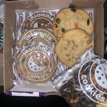 Insomnia Cookies - Churro Chocolate Chunk Cookies 'N Cream Vegan Birthday Cake Peanut Butter Chip Classic with M&m Cookies n cream Brookie - Desserts Near Me - Cleveland, Ohio Insomnia Cookies - Churro Chocolate Chunk Cookies 'N Cream Vegan Birthday Cake Peanut Butter Chip Classic with M&m Cookies n cream Brookie - Desserts Near Me - Cleveland, Ohio