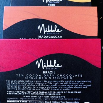 Nibble Chocolate - Real dark chocolate... 45 calories - Chocolatiers & Shops Near Me - San Diego, California
