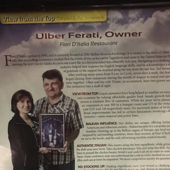 Fiori D'Italia - Owners: Ulber & Urime Ferati. - Italian Near Me - Anchorage, Alaska Fiori D'Italia - Owners: Ulber & Urime Ferati. - Italian Near Me - Anchorage, Alaska