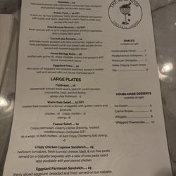 The Mad Rose - Menu