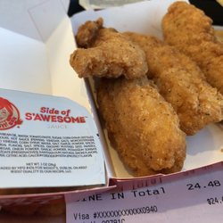 Wendy's - Tenders were delicious- not too dry, not too crusty and the "Side of S'awsome"- was so good