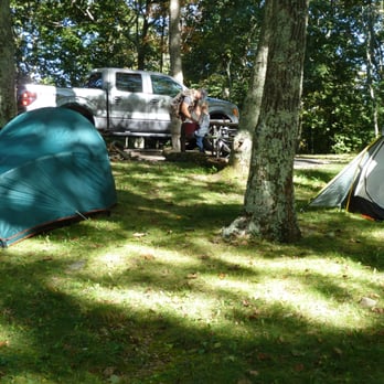 Lewis Mountain Campground - Campsite. Picnic table, fire pit. That's all. - Campgrounds Near Me - Shenandoah, Virginia