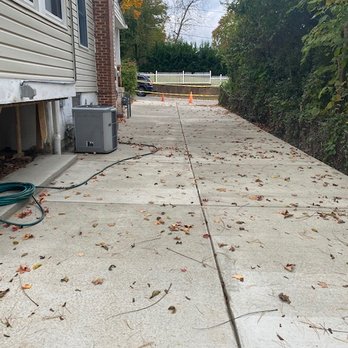 Master Solutions Construction - New (extended and level) concrete driveway. - General Contractors Near Me - Germantown, Maryland