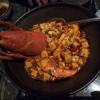 Mott 32 - Signature Lobster MA PO Tofu, tasteless and where's the lobster tail meat? - Chinese Near Me - Las Vegas, Nevada Mott 32 - Signature Lobster MA PO Tofu, tasteless and where's the lobster tail meat? - Chinese Near Me - Las Vegas, Nevada