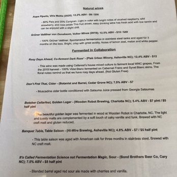 Cellarest Beer Project - Menu - Beer Gardens Near Me - Asheville, North Carolina Cellarest Beer Project - Menu - Beer Gardens Near Me - Asheville, North Carolina