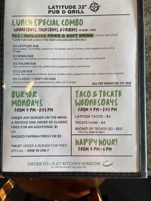 Menu photo 3 Latitude 32 Pub & Grill San Diego, CA Menu photo 3 Latitude 32 Pub & Grill San Diego, CA