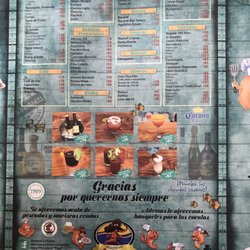 Mariscos la Güera - Menu