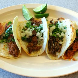 An assortment of tacos.