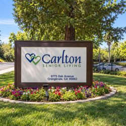Carlton Senior Living Orangevale - Our gated seven-acre Orangevale campus offers inviting courtyards, outdoor spaces, and room to enjoy fresh air throughout the day.