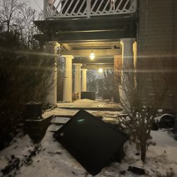 Fluent Solar - Luckily, no kids or pets harmed when this fell - only property damage