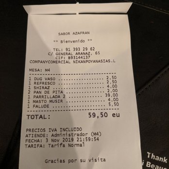 Sabor Azafrán - Persian/Iranian Near Me - Madrid, M