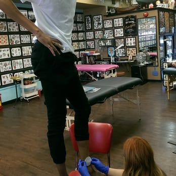 Downtown Tattoo - Kiddo getting stenciled first. - Tattoo Near Me - Las Vegas, Nevada Downtown Tattoo - Kiddo getting stenciled first. - Tattoo Near Me - Las Vegas, Nevada