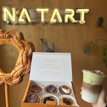 Na Tart - nutella banana, chocolate babo, ube, taro, original, crème brûlée, pistachio latte | tiktok & insta: @trinhiesworld - Bakeries Near Me - San Diego, California