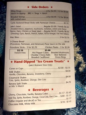Menu photo 1 Jake's Pizza Rostraver N Belle Vernon, PA