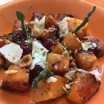 Fishing With Dynamite - roasted butternut squash with fresh cranberries etc - Seafood Near Me - Manhattan Beach, California