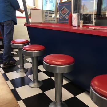 Happy Burger - Bar seating. - Burgers Near Me - Sapulpa, Oklahoma