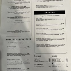 Concourse B Restaurant In Holiday Inn - Dinner Menu
