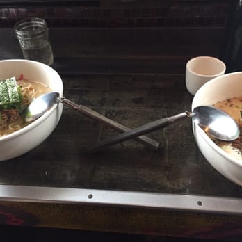 Toki Underground - Classic on the left and red miso on the right~ - Ramen Near Me - Washington, DC, District of Columbia