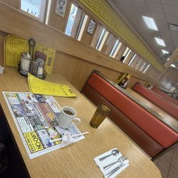 Louies Texas Red Hots - Classic diner style comfort, hot mug of coffee $2.59