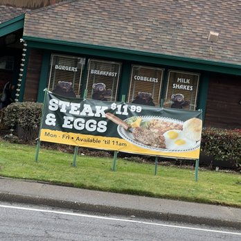 Black Bear Diner Beaverton - Steak and Eggs special $11.99 Monday through Friday available until 11:00 a.m. - American Near Me - Beaverton, Oregon