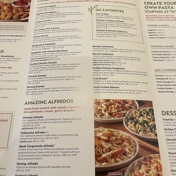 Olive Garden Italian Restaurant - Menu - Italian Near Me - Palmdale, California