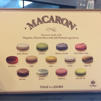 Tous Les Jours - Macaron selection. Nice presentation. Clean, and not too sweet. - Bakeries Near Me - Dublin, California Tous Les Jours - Macaron selection. Nice presentation. Clean, and not too sweet. - Bakeries Near Me - Dublin, California